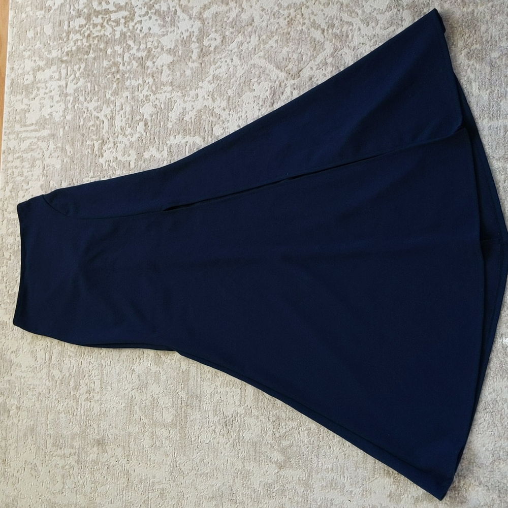 My Michelle Ruched Slit Maxi Skirt Junior 1 Navy